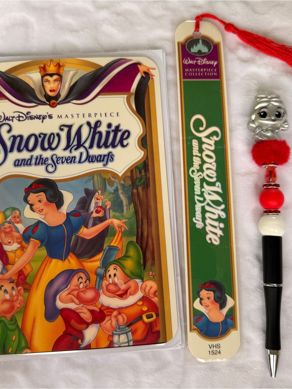 Up-cycled Snow White VHS notebook bundle